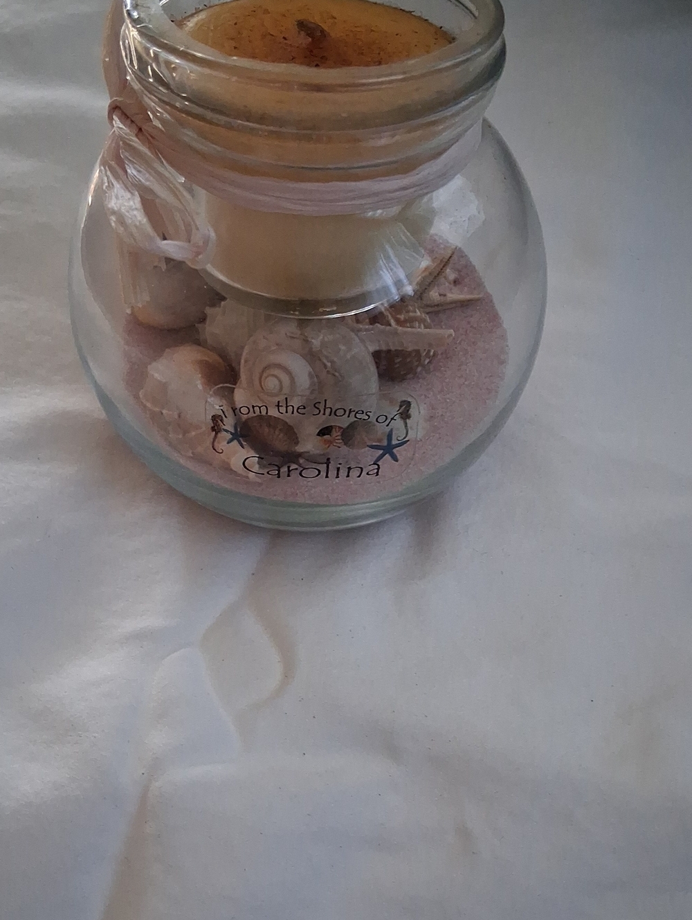 Beach Shell Candle Jar - Pink Sand & Shells